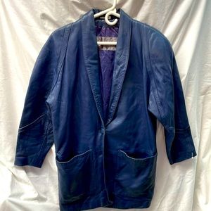 Vintage Mario zarelli soft leather coat ladies sz S